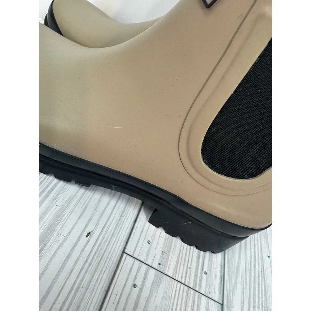Barbour‎ Mallow Waterproof Chelsea Rainboots Lt Trench Black Women's Size 5